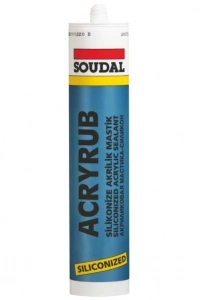 Soudal Acryrub Silikonize Mastik 310 ml Bronz