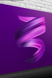 Soyut Mor Tonlarda Dekoratif Kanvas  Tablo 50 x 70