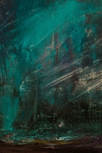 Soyut Orman Manzarası , Yağlıboya Kanvas Tablo 60 x 120