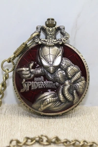Spiderman Tasarımlı Köstekli Saat