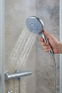 Spiral Hortumlu 4 Kademeli El Duşu Seti Duvar Askılı Banyo Duş Başlığı