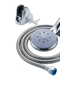 Spiral Hortumlu 4 Kademeli El Duşu Seti Duvar Askılı Banyo Duş Başlığı
