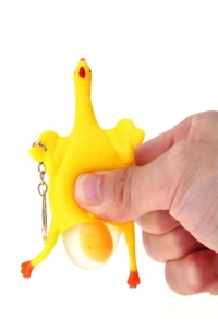 Squishy Yumurtlayan Tavuk Anahtarlık