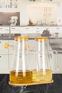 Standlı 2li Cam Yağdanlık