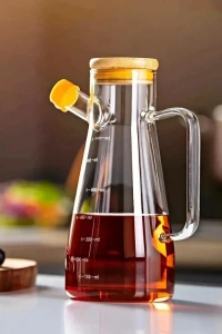 Standlı 2li Cam Yağdanlık