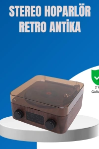 Stereo Bluetooth Hoparlör – Gece Lambalı ve Saat Göstergeli