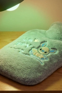 Stitch Figürlü Gri Peluş Sıcak Su Torbası 1 Litre