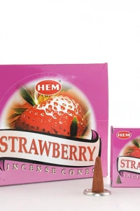 Strawberry Aromalı Konik Tütsü