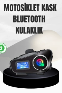 Su Geçirmez Bluetooth 5.3 Kask Kulaklığı 1000mAh Bataryalı