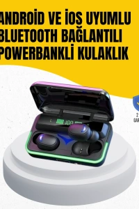 Su Geçirmez E10 Bluetooth Kulaklık Powerbank ve Gürültü Engelleme