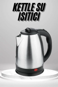 Su Isıtıcı 220 - 240 V Paslanmaz Çelik Kettle Uzun Ömürlü 2000 Watt