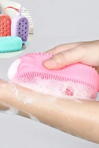 Süngerli Silikon Banyo Kesesi
