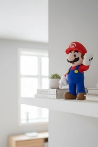 Süper Mario Figür Biblo Dekoratif Oyun Temalı Masa Süsü