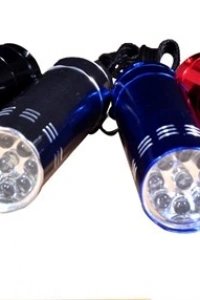 Süper Parlak 9 Ledli Metal Mini El Feneri