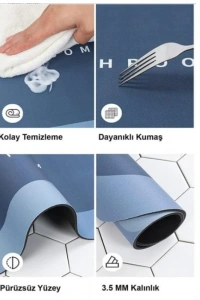 Süper Su Emici Kaymaz Tabanlı Banyo Paspası ( 40x60 )cm