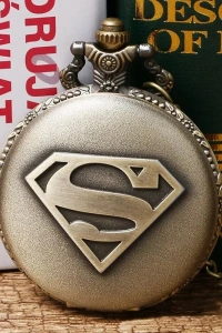Süpermen Tasarımlı Köstekli Saat