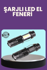 Suya Dayanıklı 4 Modlu Mini LED El Feneri