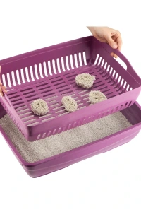 Süzgeçli Açık Kedi Tuvaleti