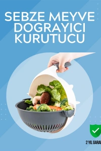 Süzgeçli Hazneye Sahip Çok Amaçlı Rende ve Dilimleyici