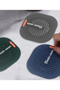 Süzgeçli Lavabo Gider Koruyucu Mat Gri