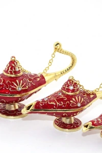 Swarovski Taşlı 3lü Alaaddin Lambası