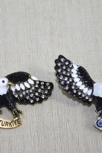 Swarovski Taşlı Kartal Figürlü Magnet