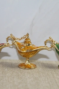 Swarovski Taşlı Minik Figür - Alaaddinin Lambası
