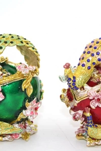 Swarovski Taşlı Tavuskuşu Kutu