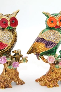 Swarovski Taşlı Tekli Baykuş