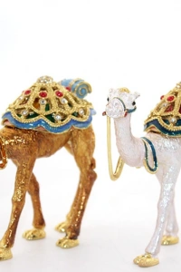 Swarovski Taşlı Tekli Deve Figürü Model 11