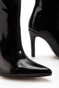 SYT-2004 Siyah Rugan Günlük Bayan Çizme