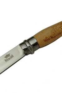 T0195 Bahçe Çakı 16 cm - Ahşap Sap, Bilezikli, Kılıflı