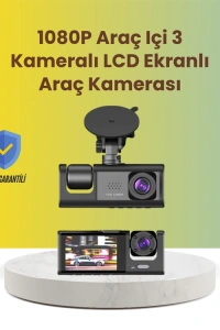 TA-01 2.0 İnç Ekranlı 3 Kanallı Araç Kamerası