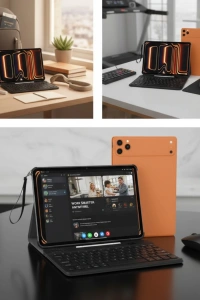 Tablet PC Klavyeli Set Geniş Ekran Yüksek Depolama ve Android Sistem