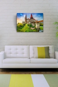 Tarihi Şato Kanvas Tablo 50 x 70