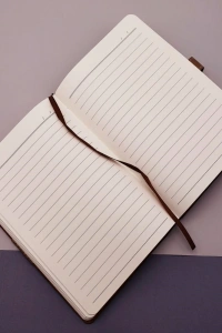 Tarihsiz Ajanda Defter Siyah Beyaz Renk