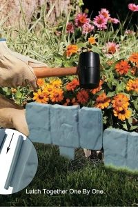 Taş Görünümlü Bahçe Çiti