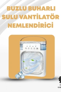 Taşınabilir 3ü 1 Arada Mini Fan | Nemlendirici + Soğutucu + Gece Lambası