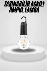 Taşınabilir Askılı Ampul Kamp Lambası Askılı Type-C Şarjlı Bahçe Lambası