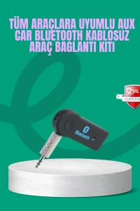 Taşınabilir Bluetooth AUX Araç Müzik ve Konuşma Kiti