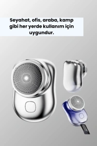 Taşınabilir, cep boyunda, şarjlı elektrikli tıraş makinesi