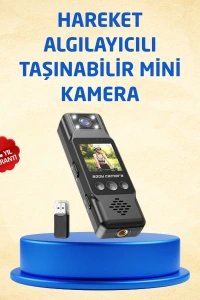 Taşınabilir Full HD Mini Kamera TFT Ekranlı