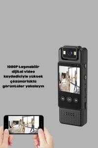 Taşınabilir Full HD Mini Kamera TFT Ekranlı