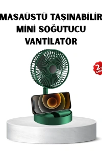 Taşınabilir Katlanabilir Mini Fan 3 Kademeli Şarj Edilebilir