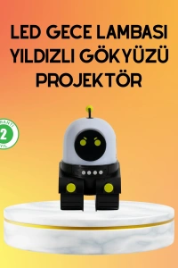 Taşınabilir Lityum Bataryalı Led Gece Lambası ve Projektör