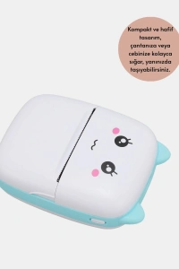 Taşınabilir Mini Termal Yazıcı 200 DPI Bluetooth Bağlantılı