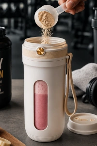Taşınabilir Şarjlı Blender Smoothie ve Buz Kırıcı Özellikli 350 ML