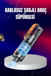 Taşınabilir Şarjlı El Süpürgesi Çok Yönlü Temizlik 5 Başlıklı Numaratör Hediyeli