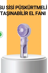 Taşınabilir Şarjlı Su Buharlı Mini Klima Fan