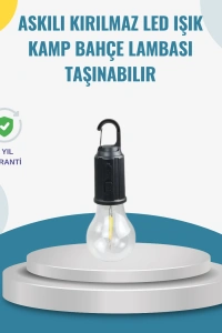Taşınabilir Sıcak Işık Yayan Kamp Lambası